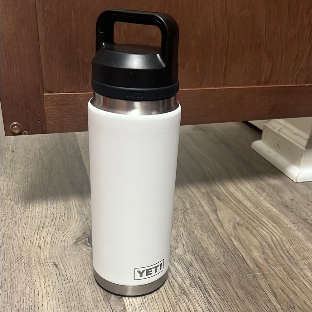 YETI White Stainless Steel Water Bottle